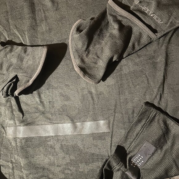 NIKE RUNNING DIVICION THERMA FIT ADV SLIM H. BLACK WOOL SHIRT SIZE L M MEN $100 - Picture 5 of 5